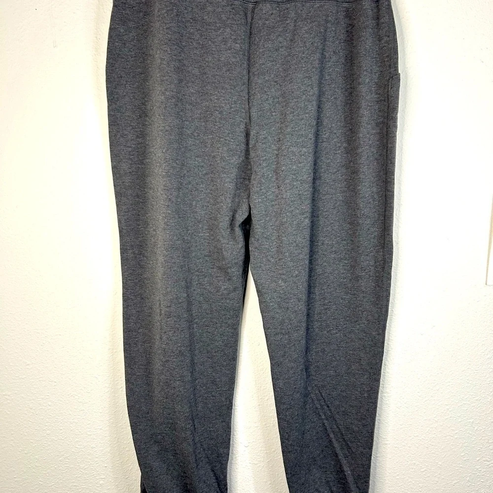 Rainbeau Women’s Size Large Gray Stretch Joggers Drawstring Waist Cuffed Pants - Picture 7 of 8